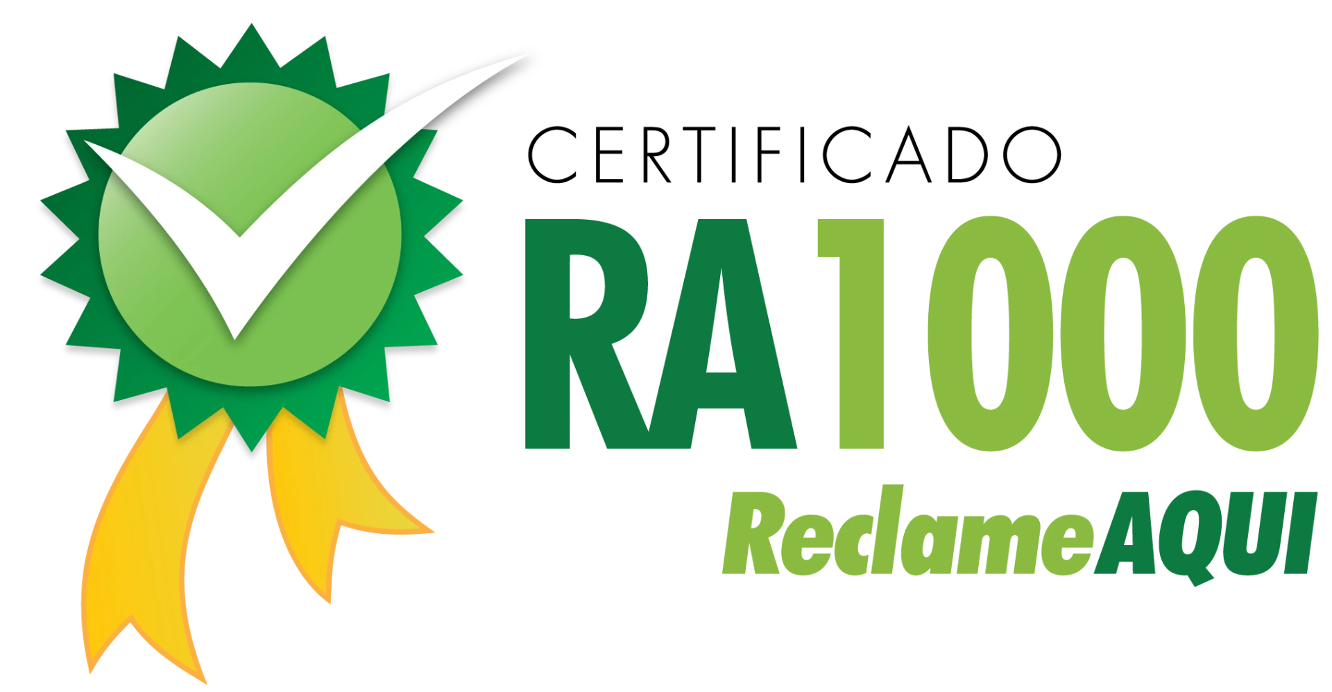 Selo RA1000 Reclame Aqui